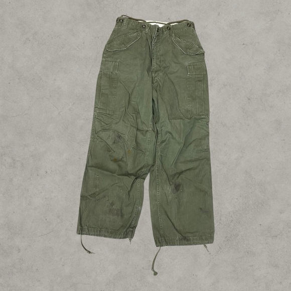 Other - Vintage M-1951 Field Pants Mens 32x32 Green Cargo Utility 50s Shell Trousers WW2